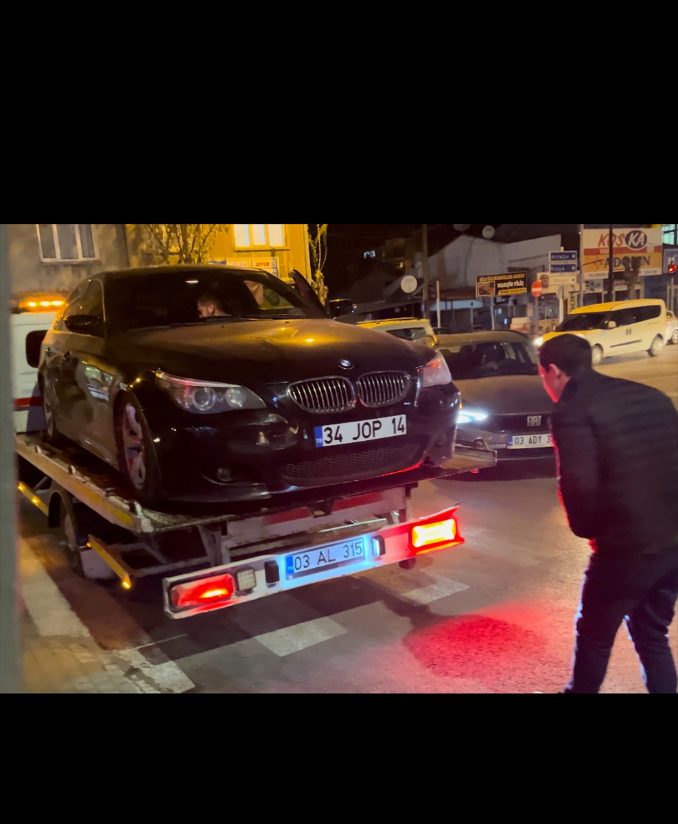 Afyonkarahisar'da drift yapan sürücüye 32 bin 233 lira ceza kesildi