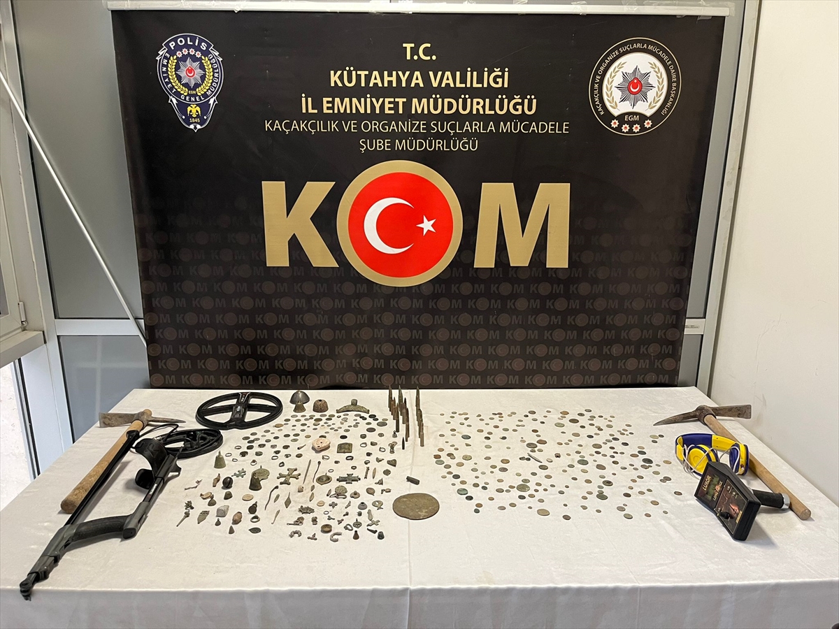 Kütahya'da tarihi eser operasyonunda bir şüpheli yakalandı