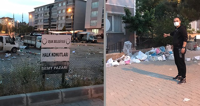 UŞAK’IN SOKAKLARI ÇÖPTEN GEÇİLMİYOR