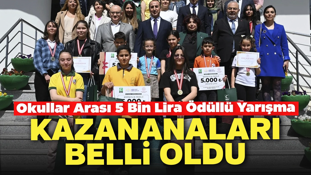 Uşak’ta Okullar Arası 5 Bin Lira Ödüllü Yarışmada Kazananlar Belli Oldu