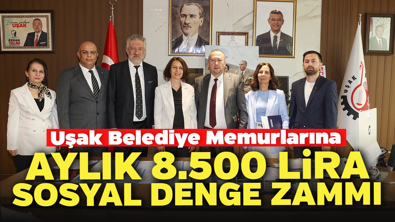 Uşak Belediye Memurlarına Ayda 8 Bin 500 Tl Sosyal Denge Zammı