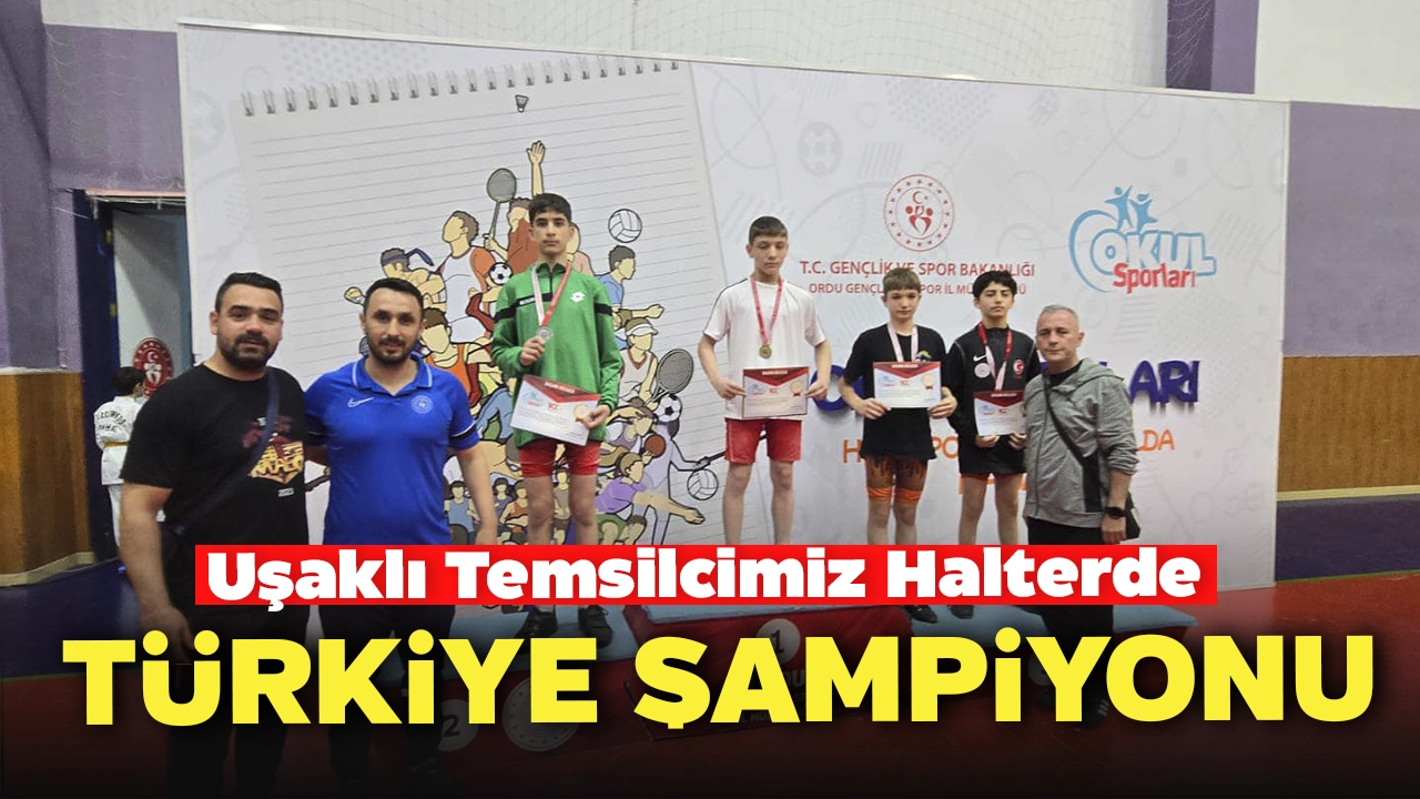 Uşaklı Temsilcimiz Hüseyin Buğra Bayırlı Halter’de Şampiyon Oldu