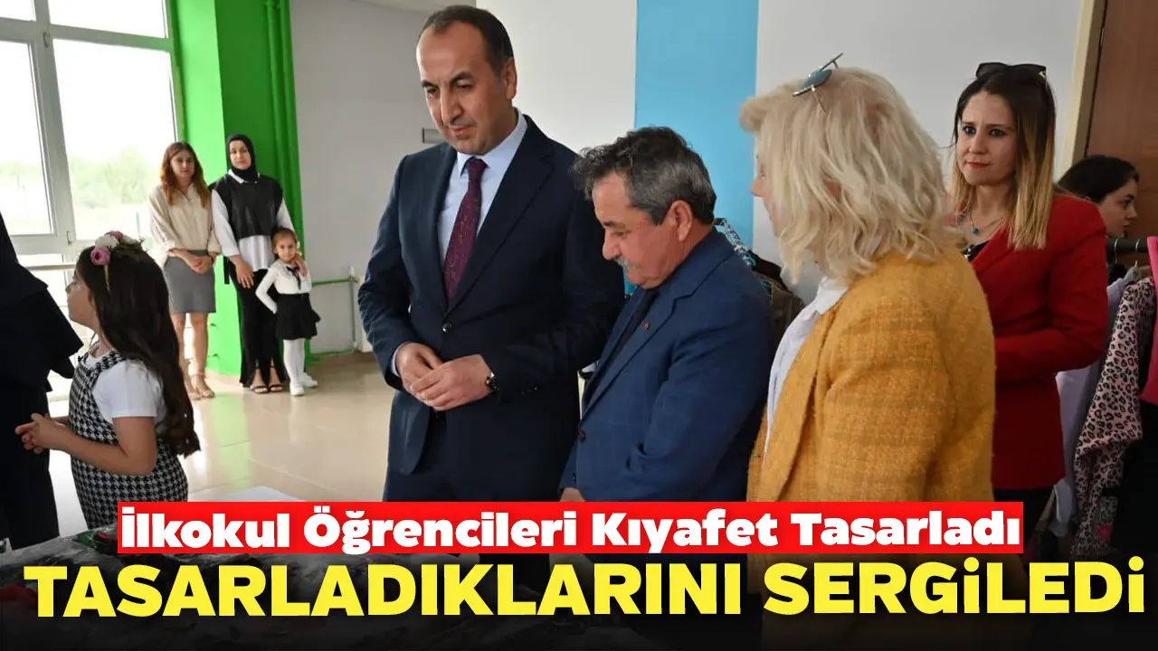 Uşak’ta İlkokul Öğrencileri Kıyafet Tasarladı Tasarladıklarını Sergiledi
