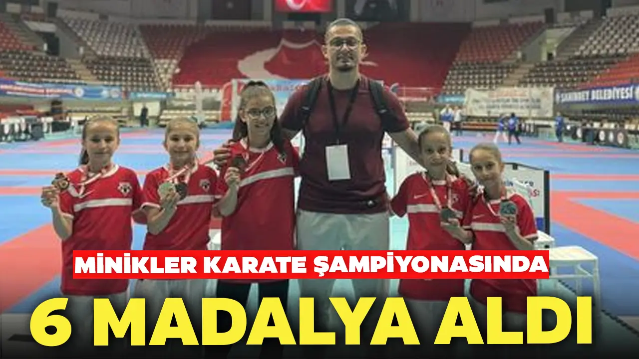 Uşak Minikler Karate Şampiyonasında 6 Madalya Aldı