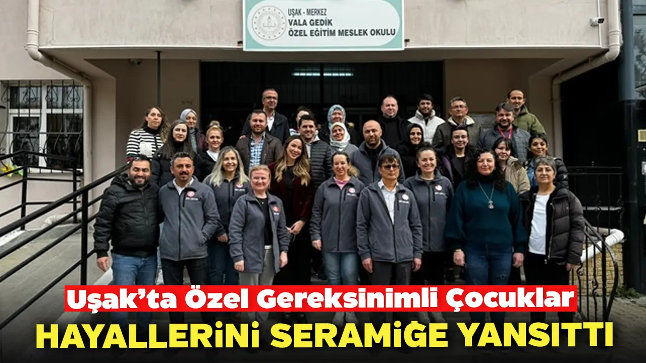 Uşak’ta Özel Gereksinimli Çocuklar Hayallerini Seramiğe Yansıttı