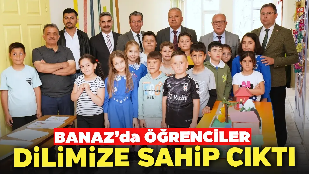 Banaz’da Öğrenciler Dilimize Sahip Çıktı