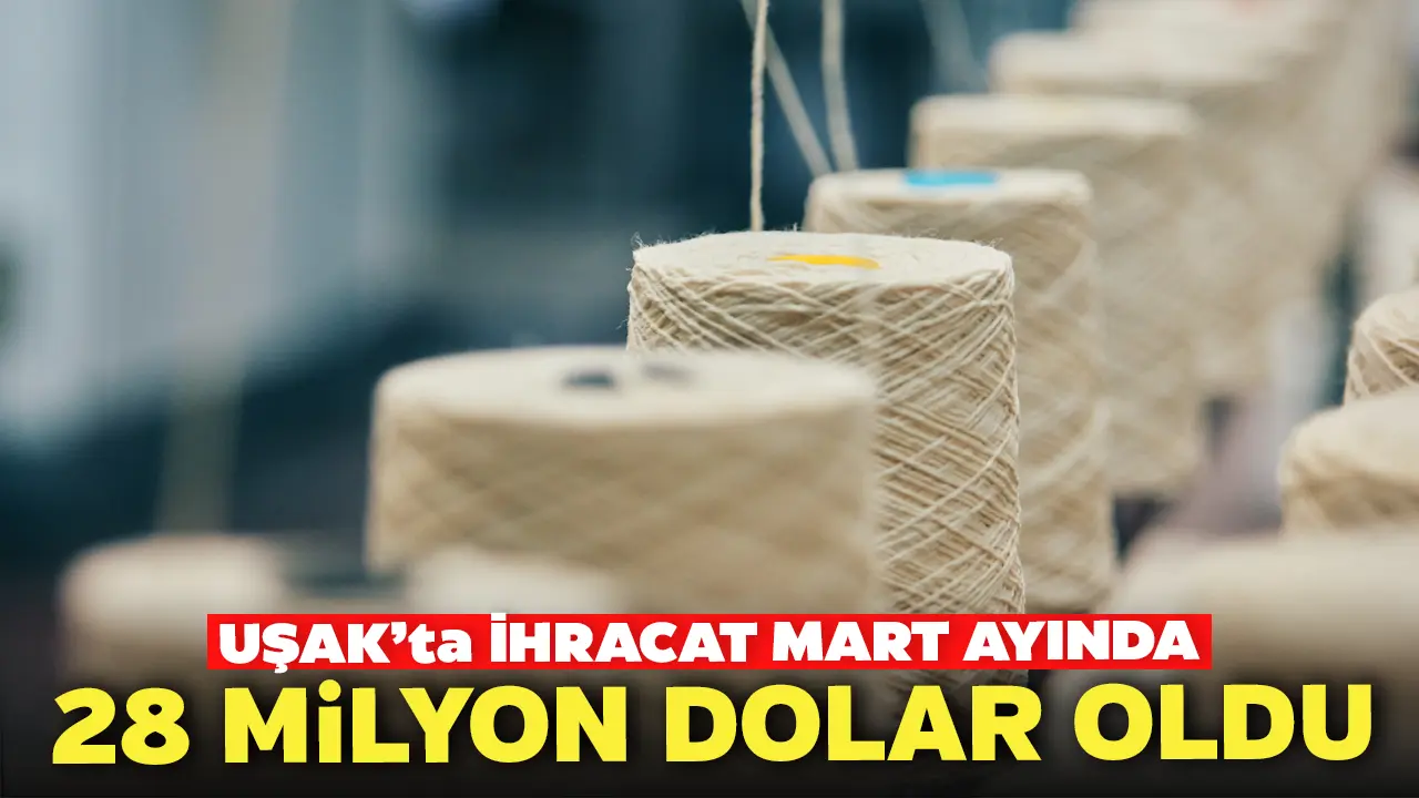 Uşak’ta İhracat Mart Ayında 28 Milyon Dolar Oldu