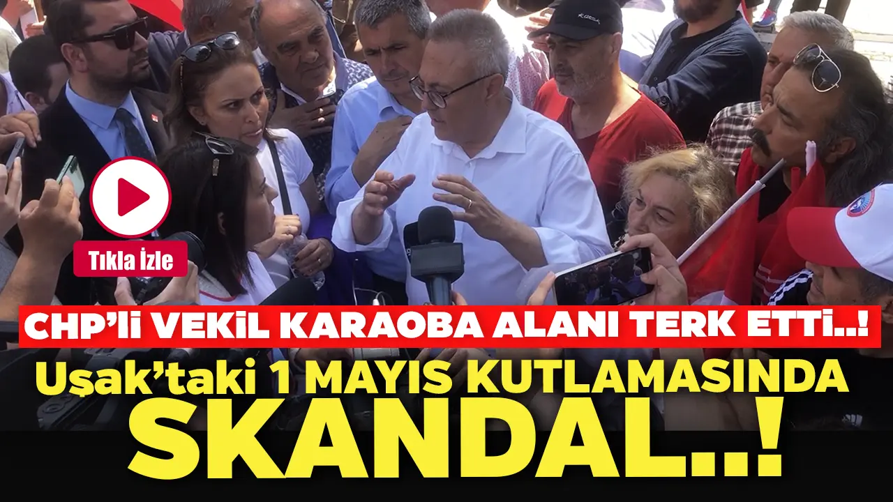 Uşak'taki 1 Mayıs Kutlamalarında Skandal..!
