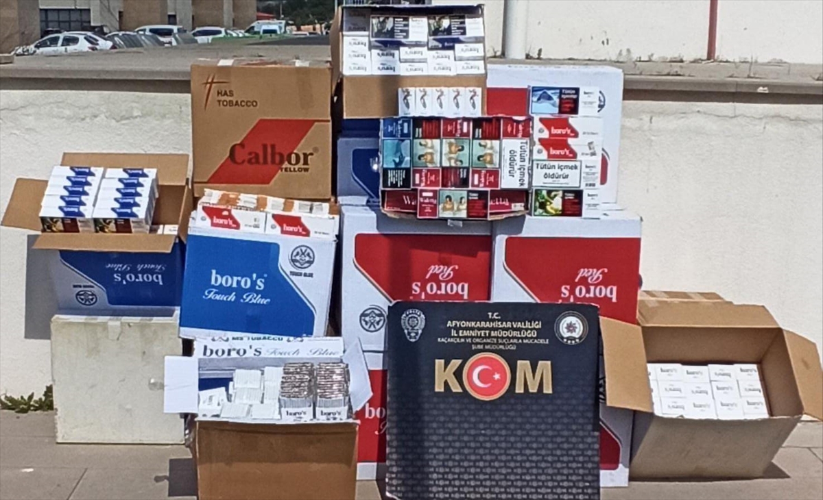 Afyonkarahisar'da 256 bin 500 makaron ele geçirildi
