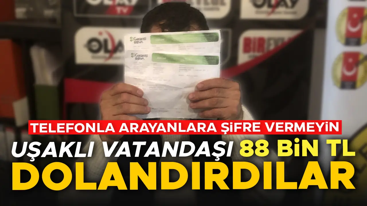 Uşaklı Vatandaşı 88 Bin TL Dolandırdılar, Parayı Kripto Borsasına Aktardılar...