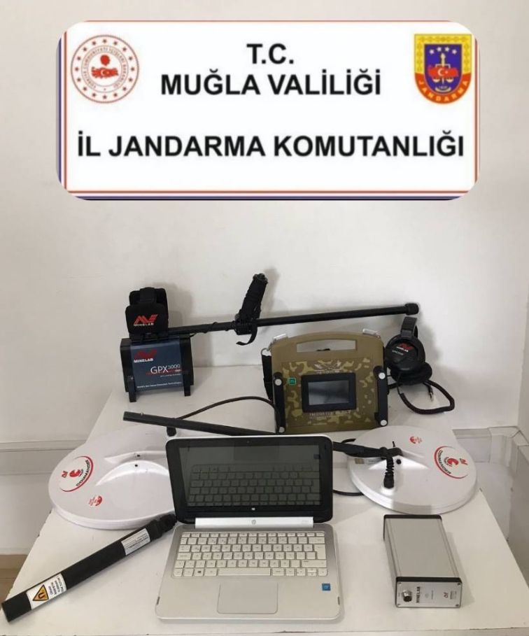 Muğla'da sit alanında kaçak kazı yapan 3 kişi yakalandı