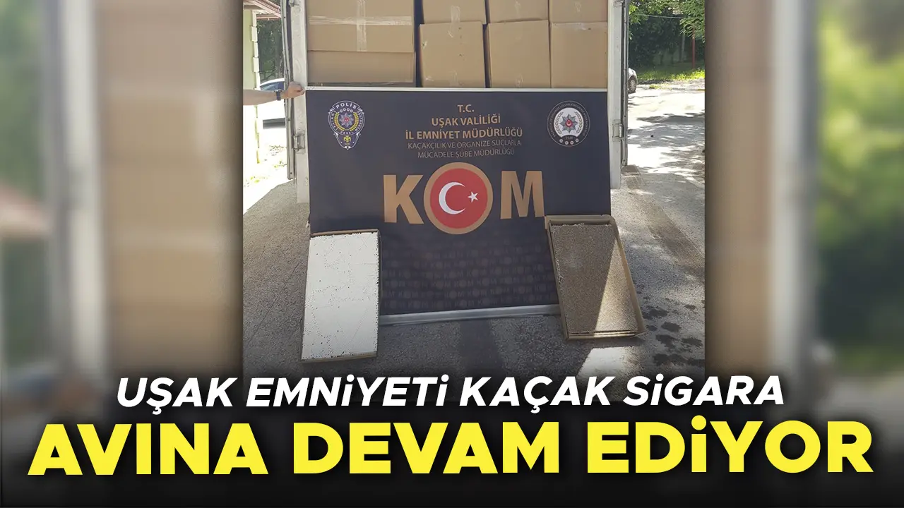 Uşak'ta Değeri 4 Milyon Lira Olan Kaçak Makaron Ele Geçirildi