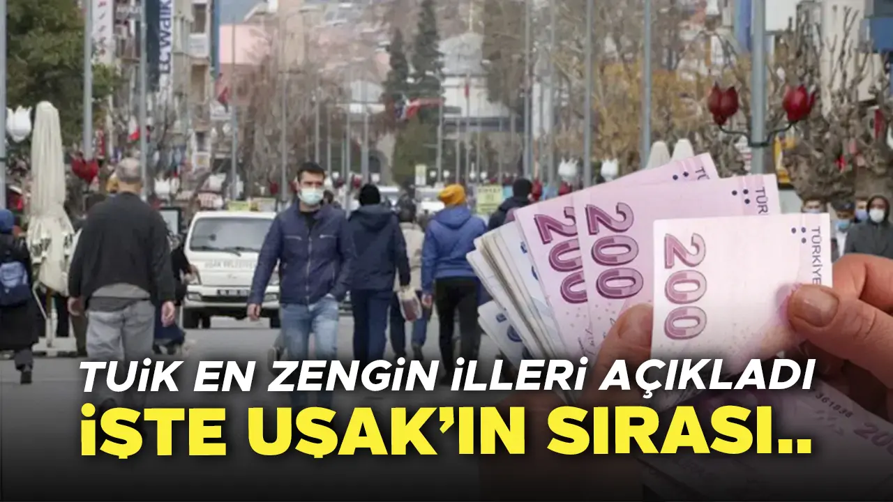 Uşak En Zengin İller Arasında Kaçıncı Oldu?