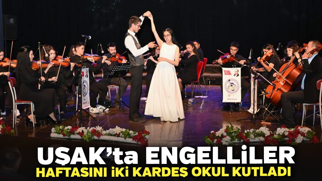 Uşak’ta Engelliler Haftasını İki Kardeş Okul Kutladı