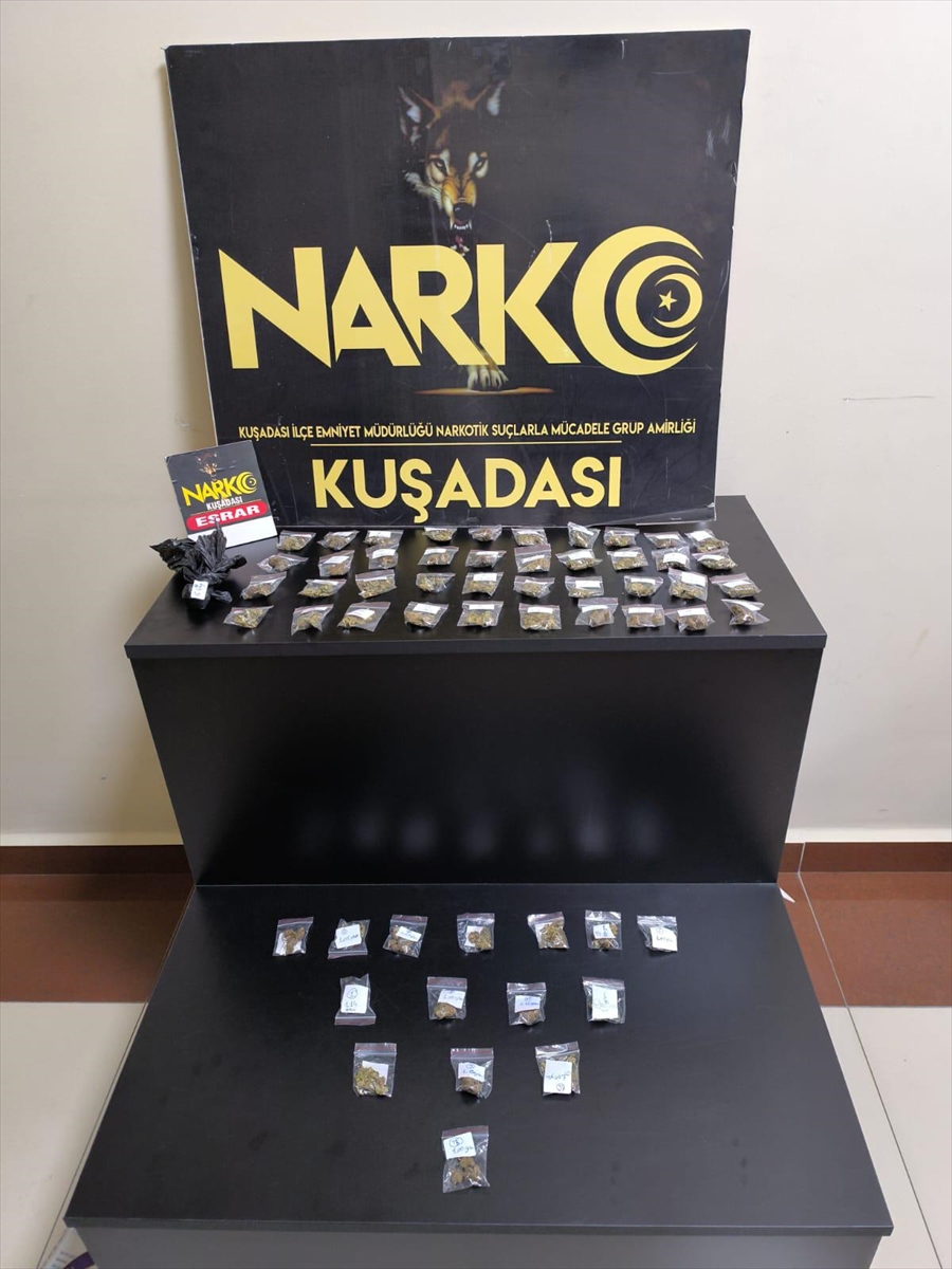 Kuşadası'nda üzerinde ve evinde uyuşturucu bulunan kişi tutuklandı