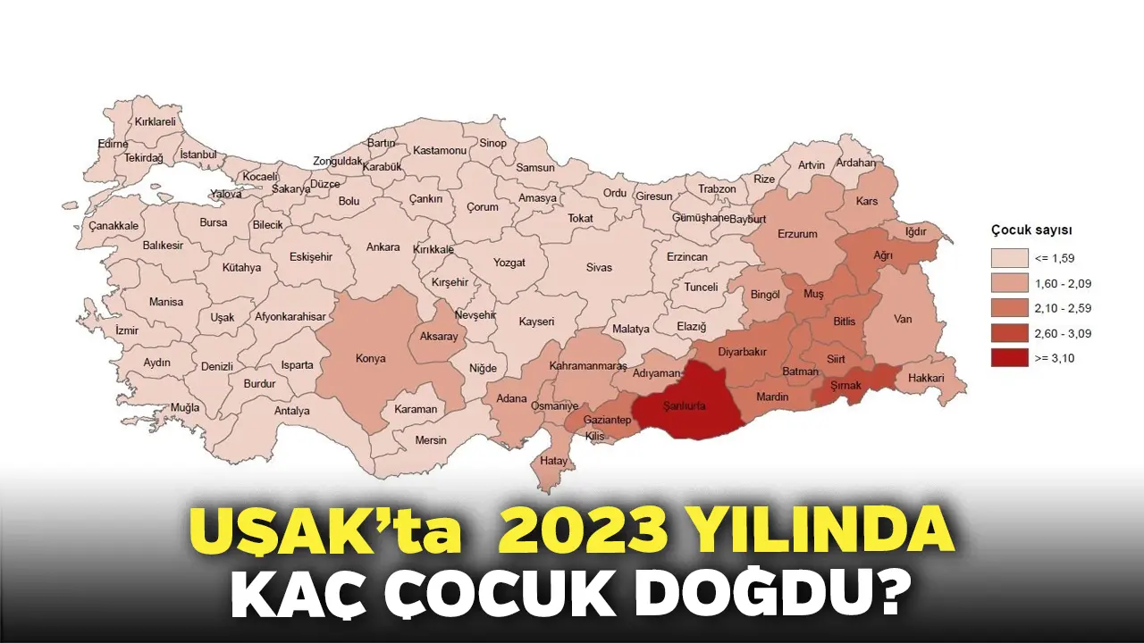 Uşak’ta 2023 Yılında Kaç Çocuk Doğdu