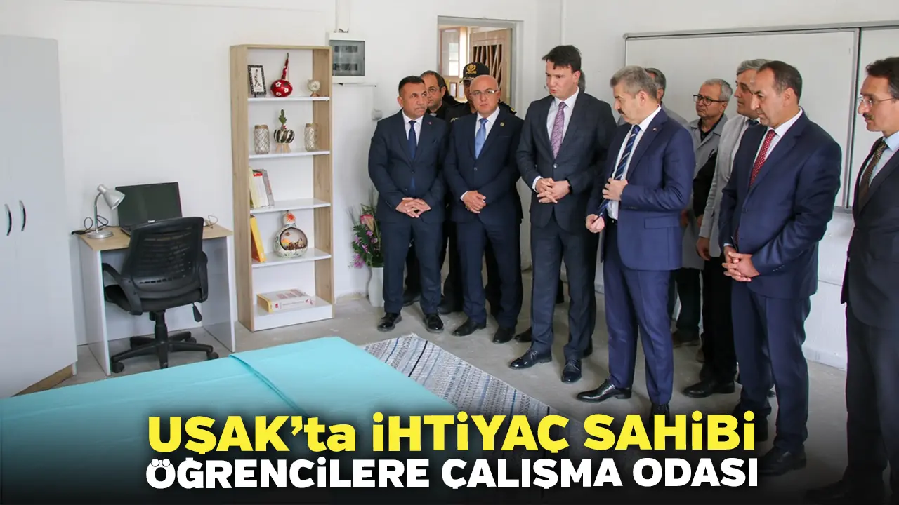 Uşak’ta İhtiyaç Sahibi Öğrencilere Çalışma Odası