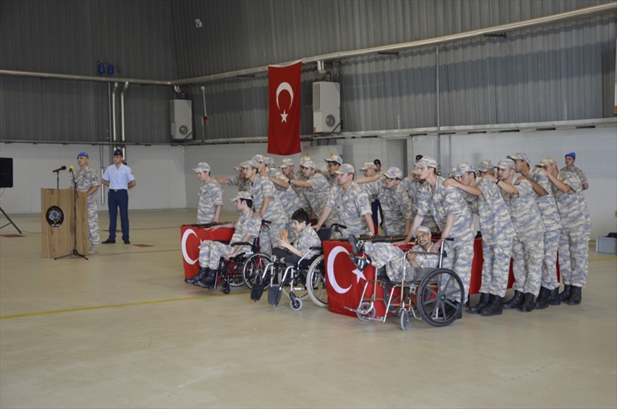 Muğla'da 24 engelli genç askerlik hayalini gerçekleştirdi