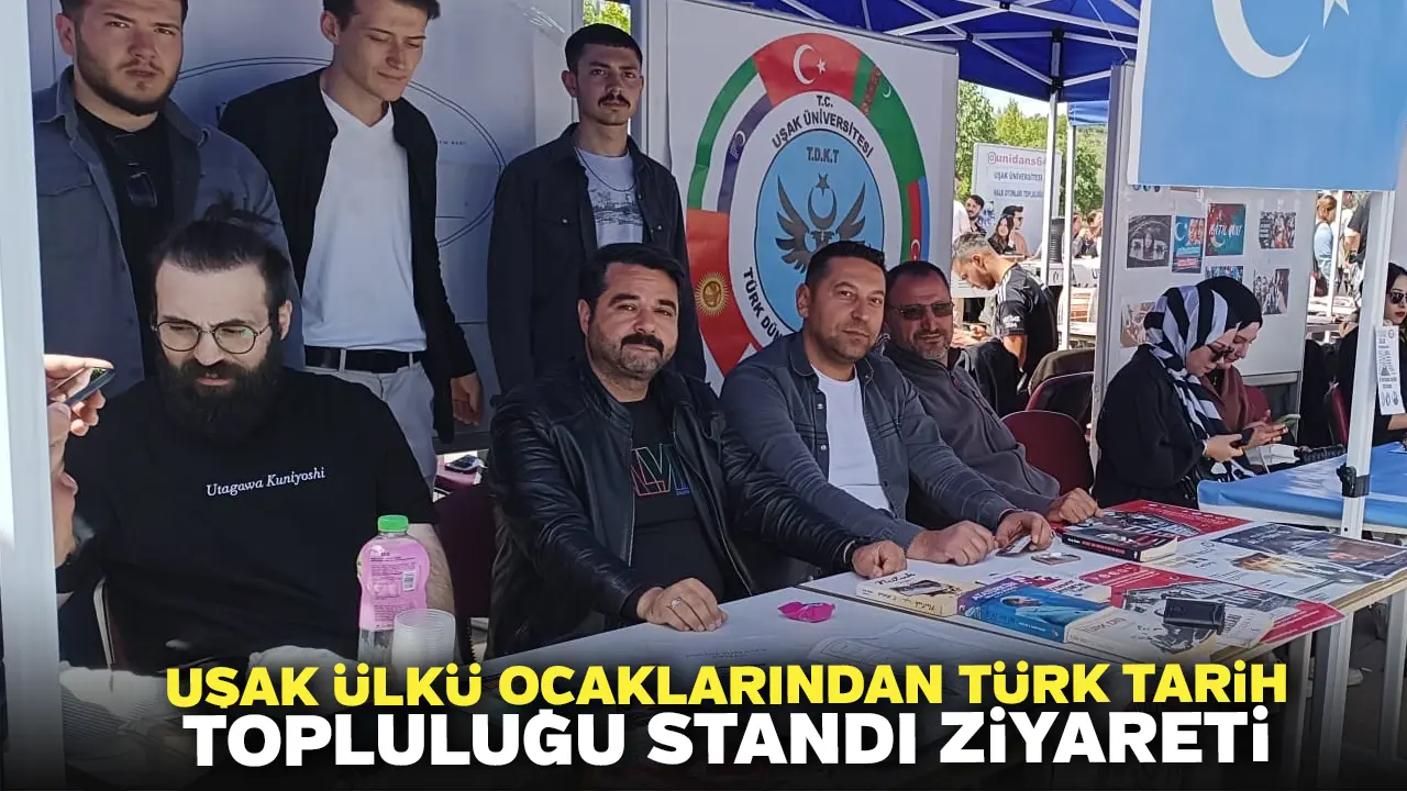 Uşak Ülkü Ocaklarından Türk Tarih Topluluğu Standı Ziyareti