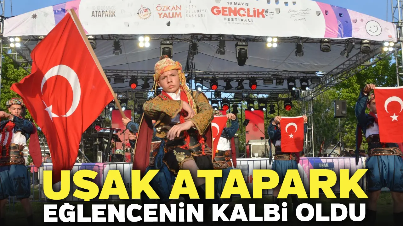Uşak Atapark Eğlencenin Kalbi Oldu