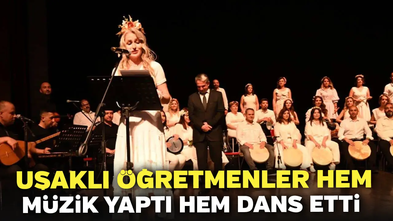 Uşaklı Öğretmenler Hem Müzik Yaptı Hem Dans Etti