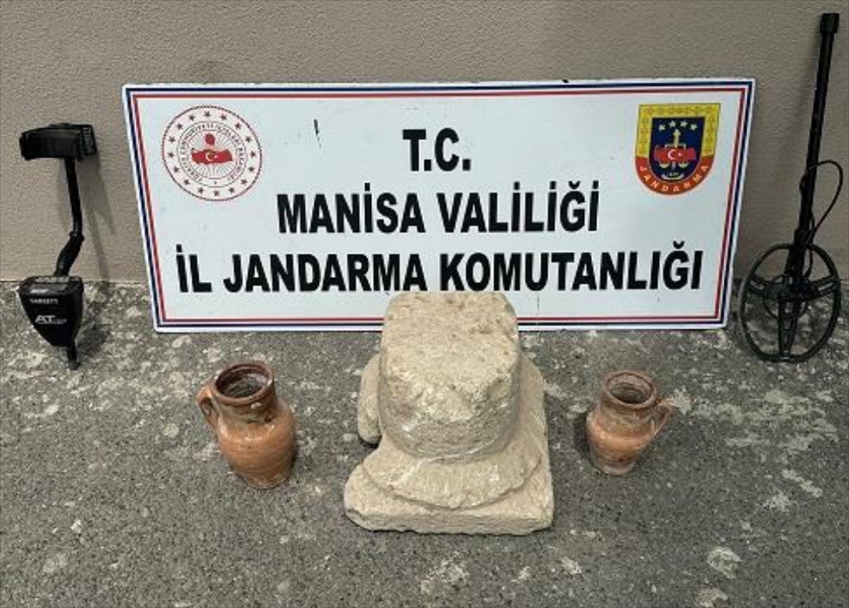 Akhisar'da kaçak kazı operasyonunda 3 şüpheli yakalandı