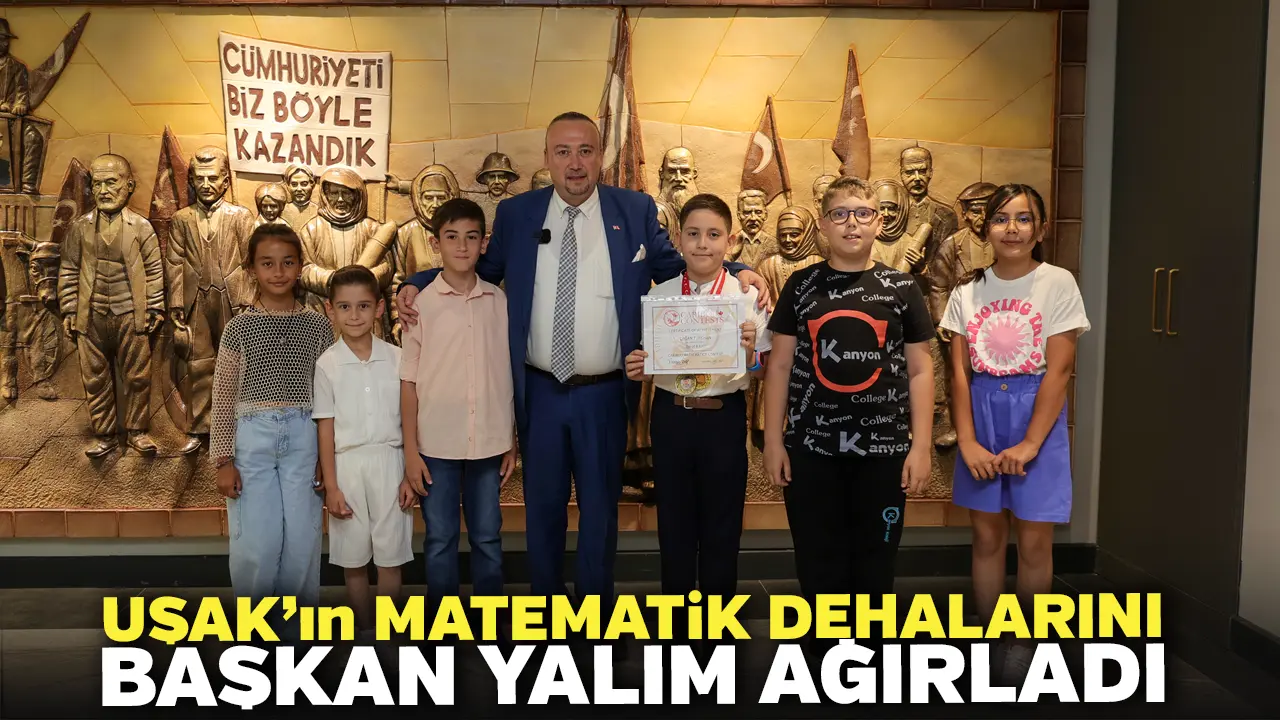 Uşak’ın Matematik Dehalarını Başkan Yalım Ağırladı