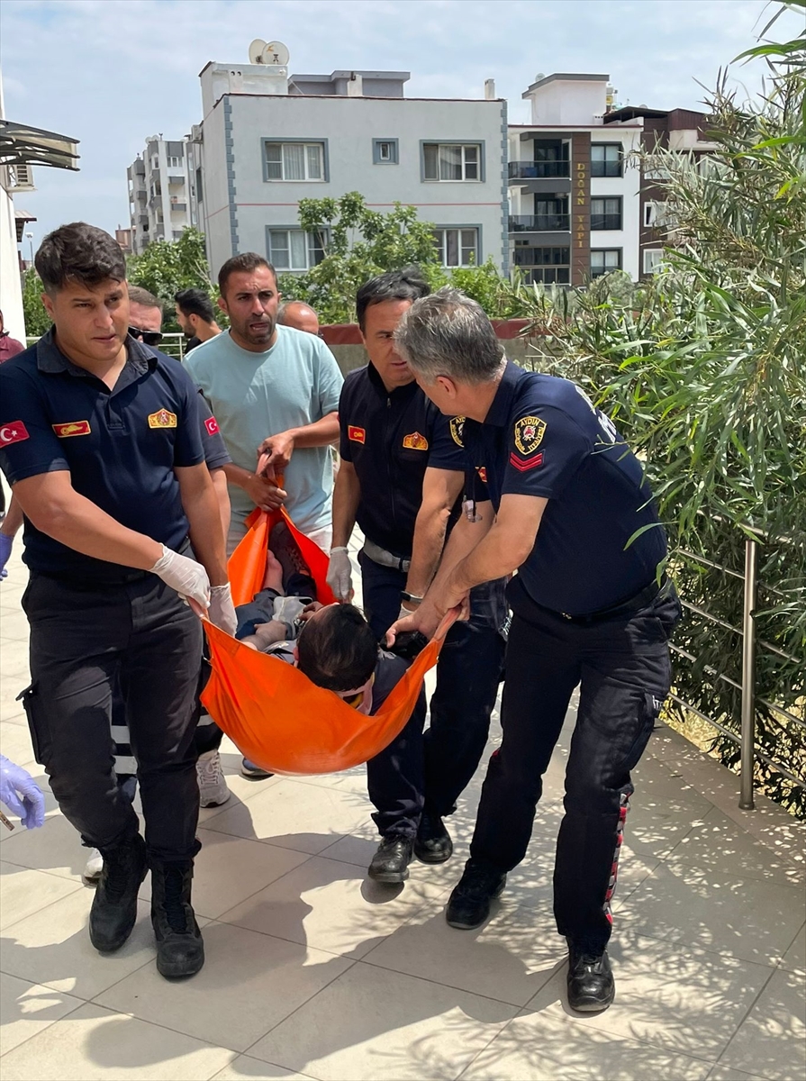 Aydın'da asansör kabininin zemine düşmesi sonucu bir kişi yaralandı