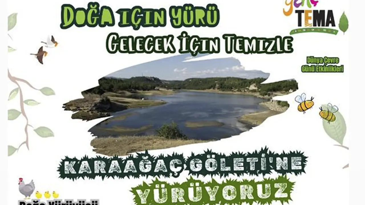 Uşak Genç TEMA Üyelerinden Karaağaç Göletinde Eğlenceli Aktiviteler