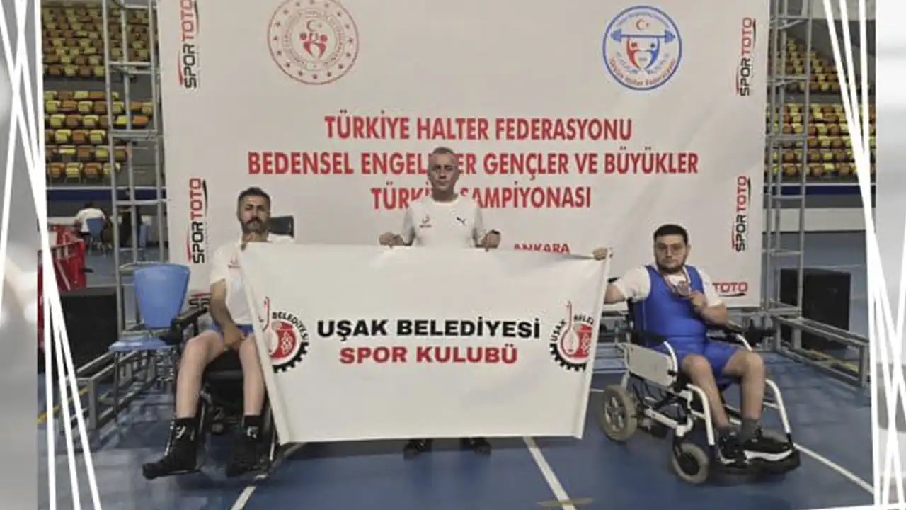 Bedensel Engelli Halterciler Uşak’ın Gururu Oldu