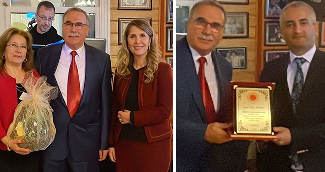 UŞAK ADLİYESİ, EMEKLİ OLAN YAZI İŞLERİ MÜDÜRÜ ADNAN AYHAN İÇİN VEDA YEMEĞİNDE BULUŞTU