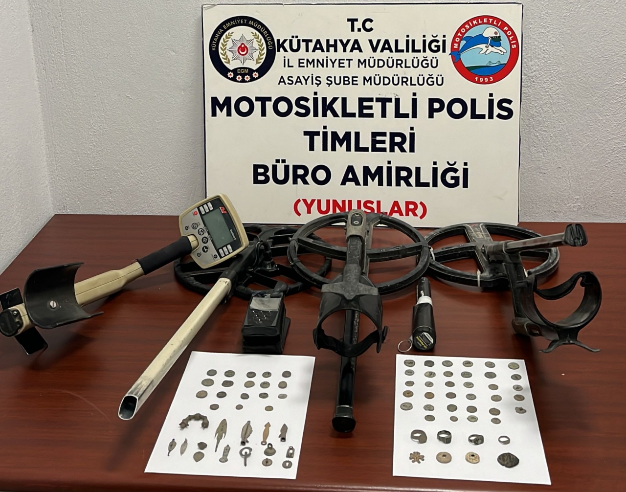 Kütahya'da tarihi eser operasyonunda 3 şüpheli yakalandı