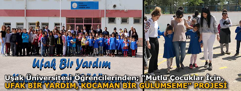 MUTLU ÇOCUKLAR İÇİN ‘UFAK BİR YARDIM KOCAMAN BİR GÜLÜMSEME’ PROJESİ