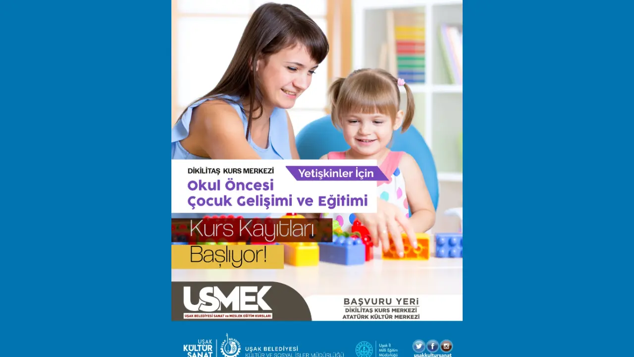 Dikilitaş Mahalle Konağında Çocuk Gelişimi Kursu Başlıyor