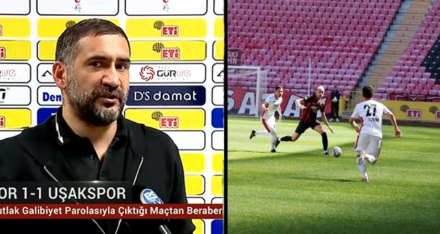 UŞAKSPOR, DEPLASMANDA KARŞILAŞTIĞI ESKİŞEHİRSPOR İLE 1-1 BERABERE KALDI
