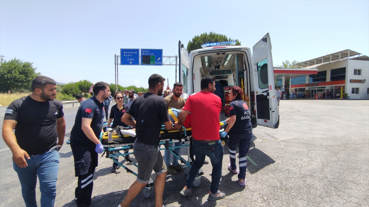 Aydın’da otomobilin çarptığı motosikletin sürücüsü yaralandı