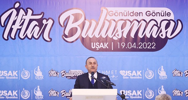DIŞİŞLERİ BAKANI MEVLÜT ÇAVUŞOĞLU, UŞAK'TA İFTAR PROGRAMINA KATILDI