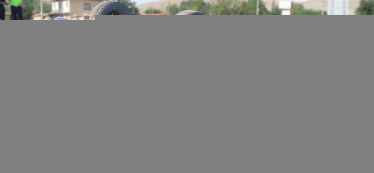Afyonkarahisar'da devrilen otomobilin sürücüsü öldü