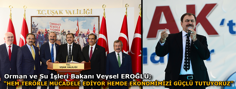 Ulaştırma, Denizcilik ve Haberleşme Bakanı Ahmet Arslan, Uşak'ta