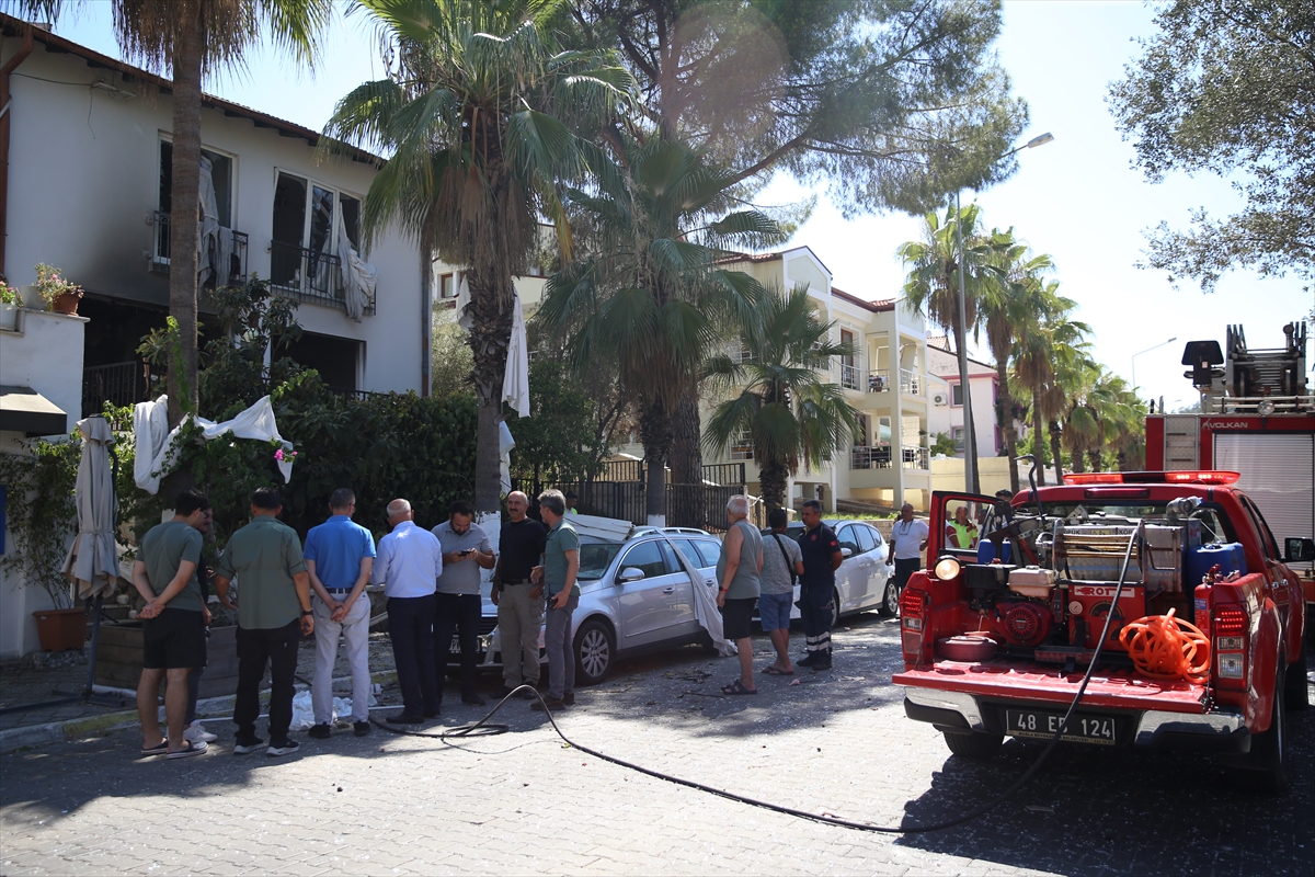 Fethiye'de mutfak tüpünün patlaması sonucu 1 kişi ağır yaralandı