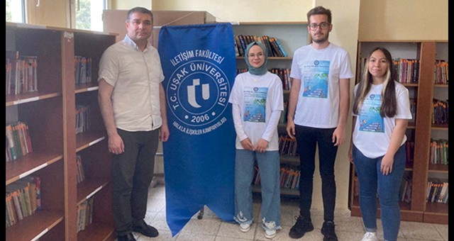 UŞAK ÜNİVERSİTESİ ÖĞRENCİLERİNDEN ‘BİR KÜTÜPHANEYE BİN KİTAP’ KAMPANYASI