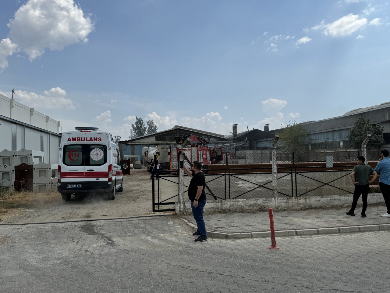 Aydın'da bir fabrikanın yemekhanesinde çıkan yangın söndürüldü