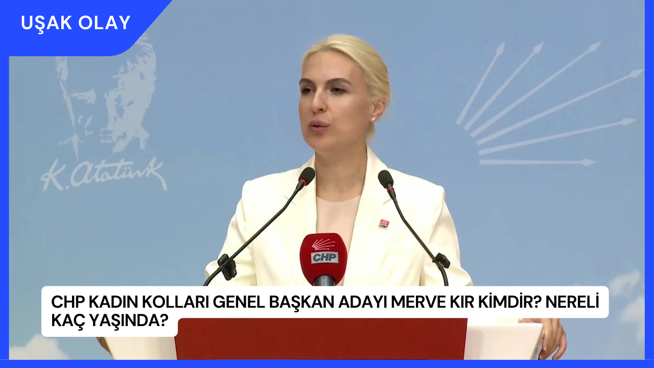 CHP Kadın Kolları Genel Başkan Adayı Merve Kır Kimdir? Nereli Kaç Yaşında?