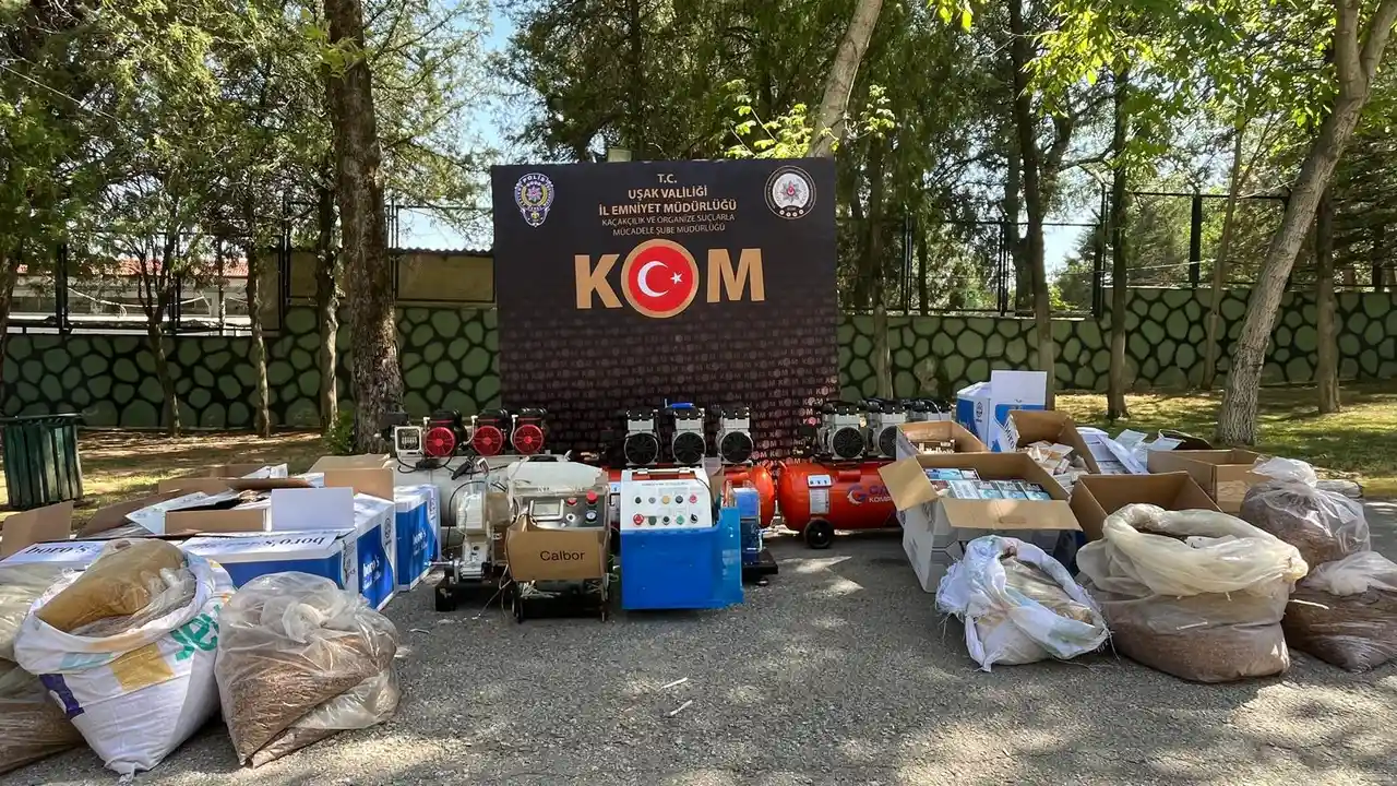 Uşak'ta Kaçakçılık Operasyonunda Şok Rakamlar..!