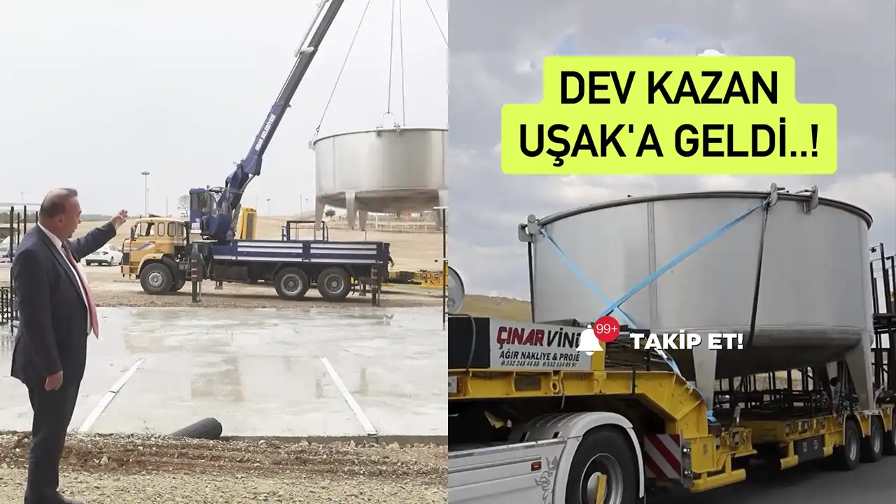Dev Kazan Uşak'a Geldi! Su Murat Dağı'ndan, Tarhana Uşak'tan..!