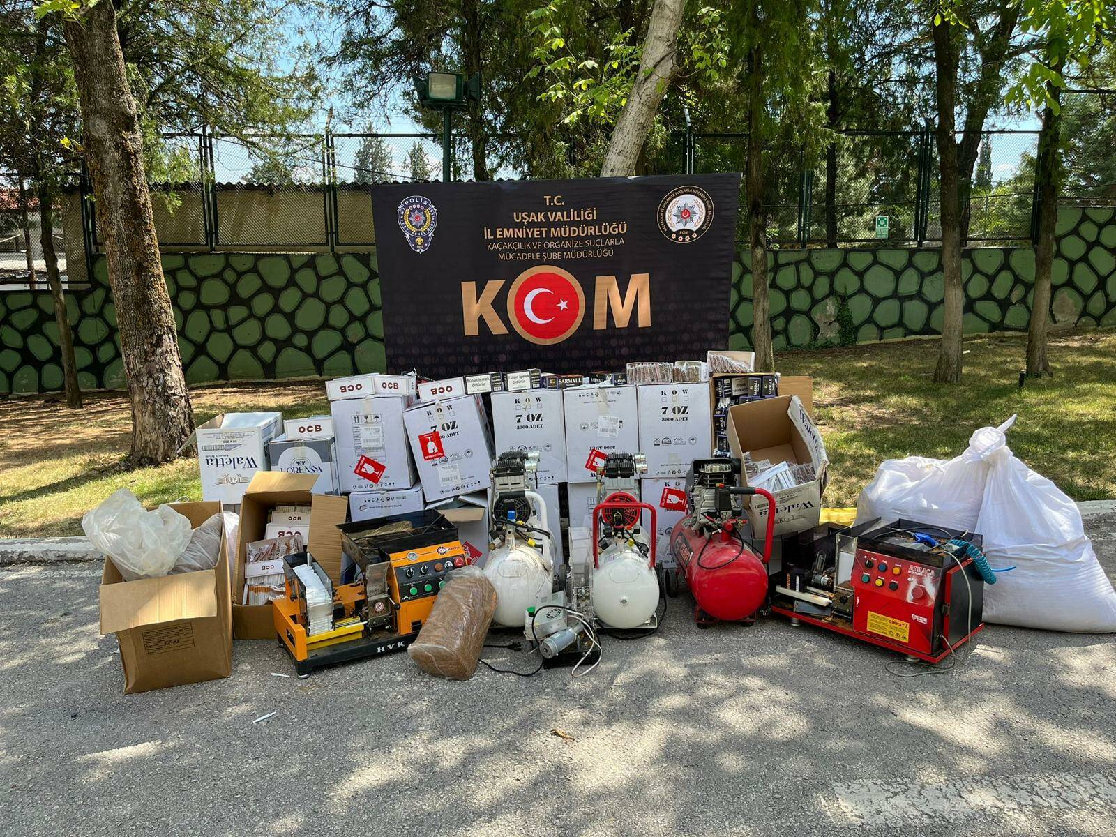 Uşak Polisinin Gözünden Kaçmadı Resmen Atölye Kurmuşlar
