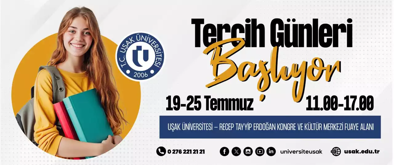 Uşak Üniversitesi Tercih Günleri Başlıyor