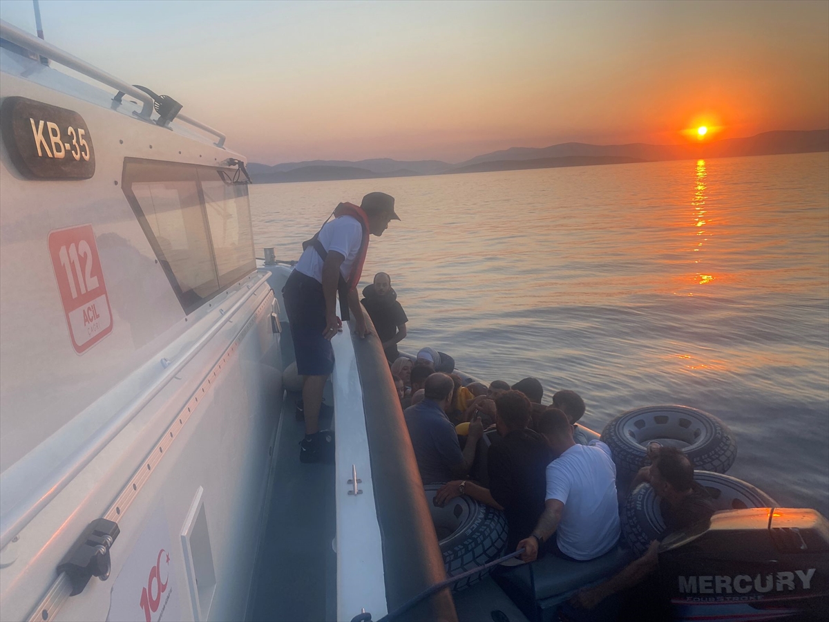Yine Bodrum sularında 75 düzensiz göçmen yakalandı