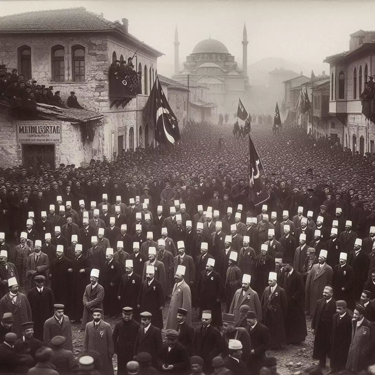 6 Kasım 1919 yılında Uşak'ta Yunan İşgalini Lanetleme Mitingi yapılmış