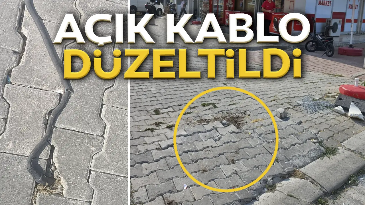 Açıkta Kablolar Haberimiz Üzerine OEDAŞ Tarafından Düzeltildi